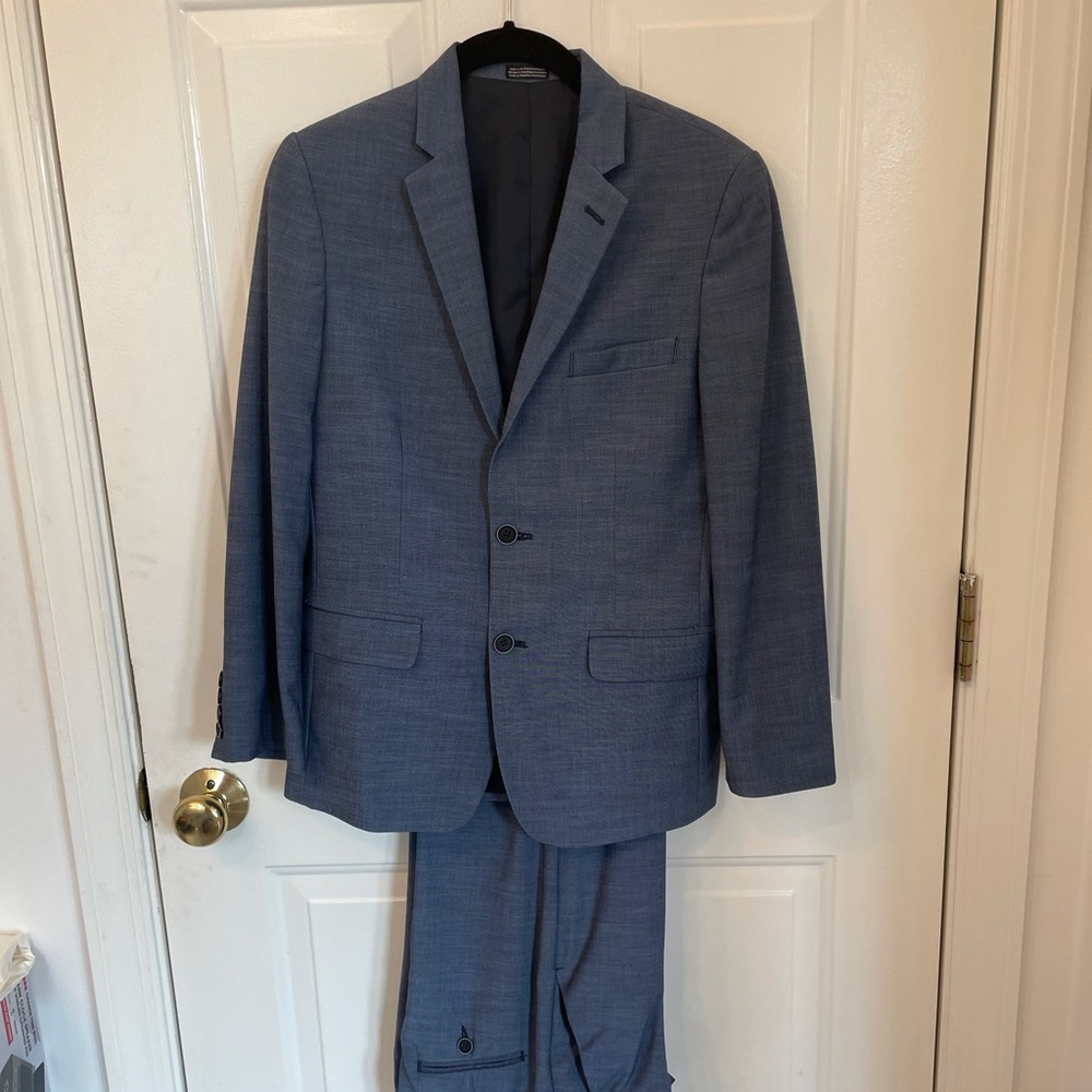 New, Calvin Klein gray blue beautiful boys suit.